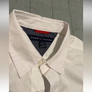 Tommy Hilfiger White Short Sleeved Button Down Shirt